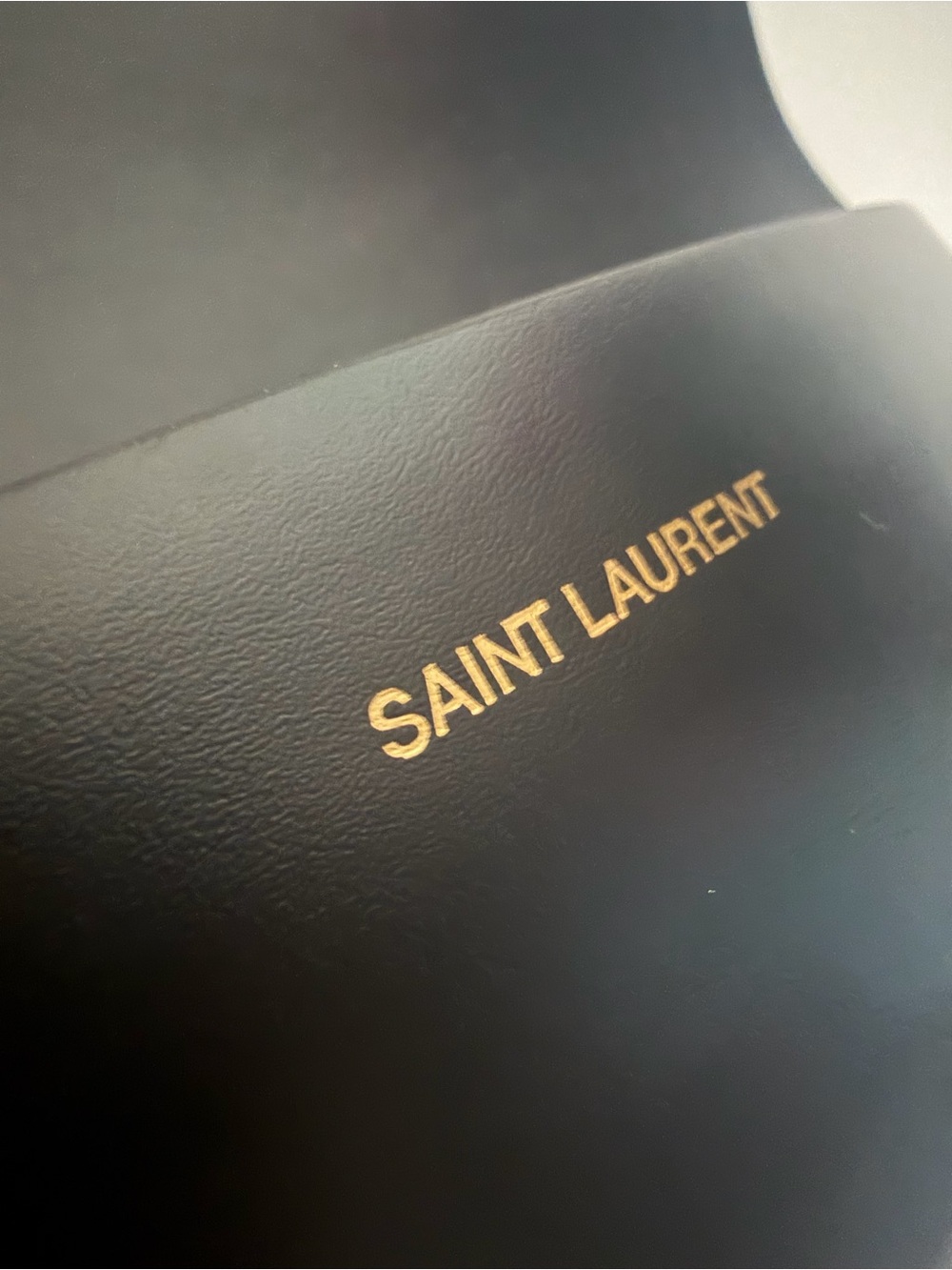 Saint Laurent Black Leather Lens case - Picture 2 of 6